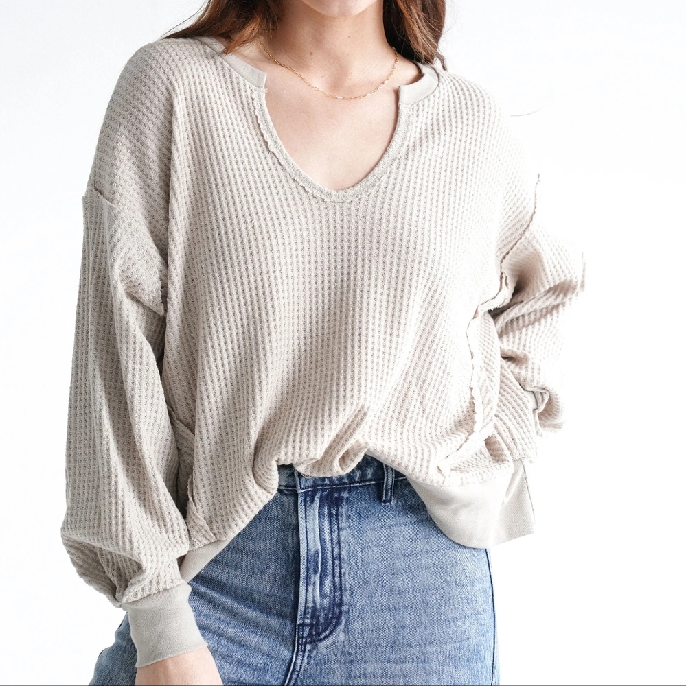 Carly Jean Los Angeles Potter waffle top